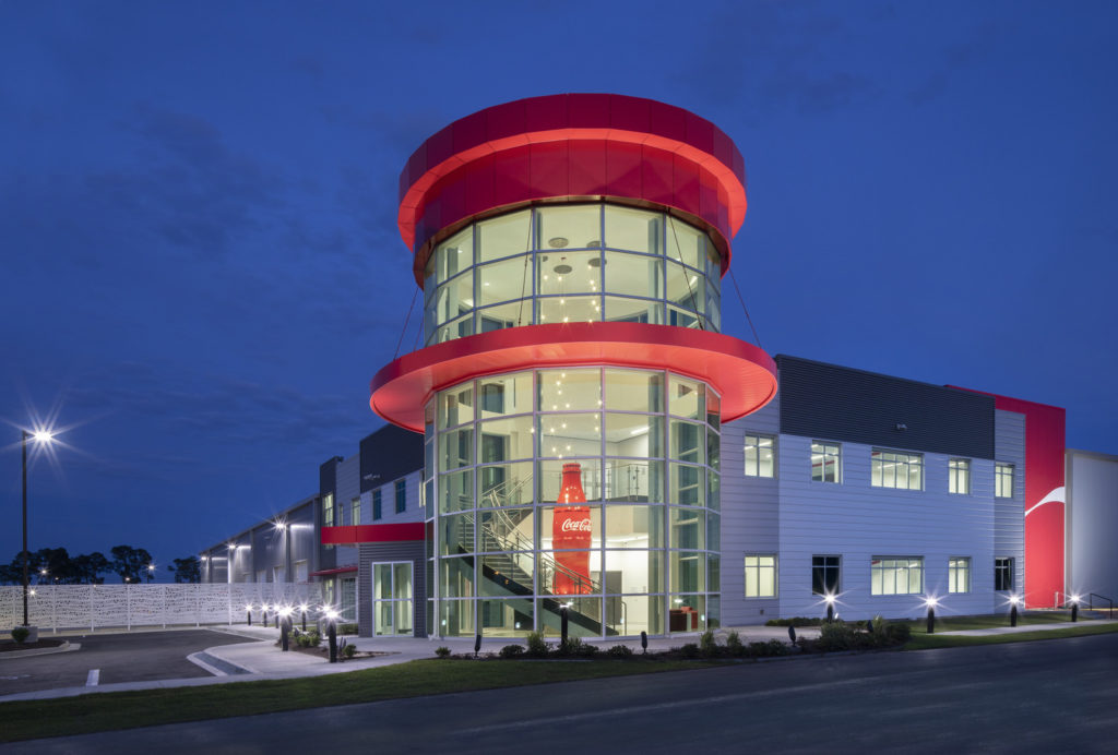 Exterior of a Coca-Cola UNITED Sales and Distribution Center