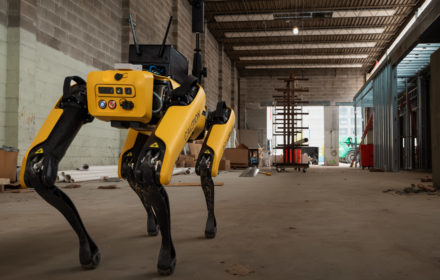 An agile mobile robot on a construction jobsite