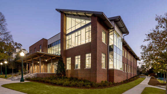 Berry College McAllister Hall Animal Science Addition exterior shot