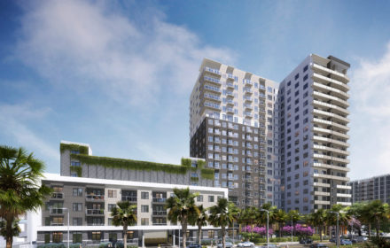 A rendering of a high-rise multifamily building in Florida