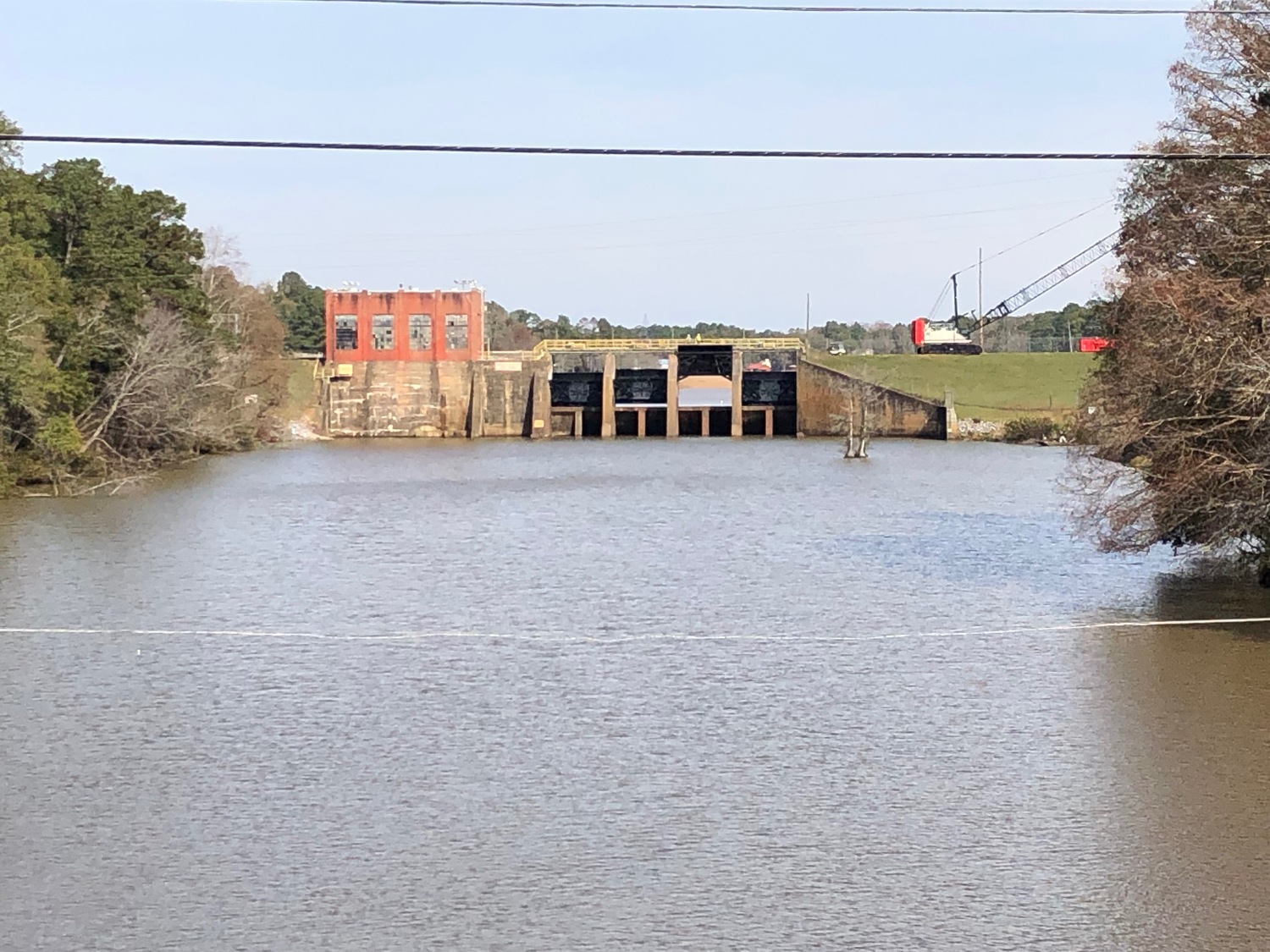 tainter spillway gate, dam