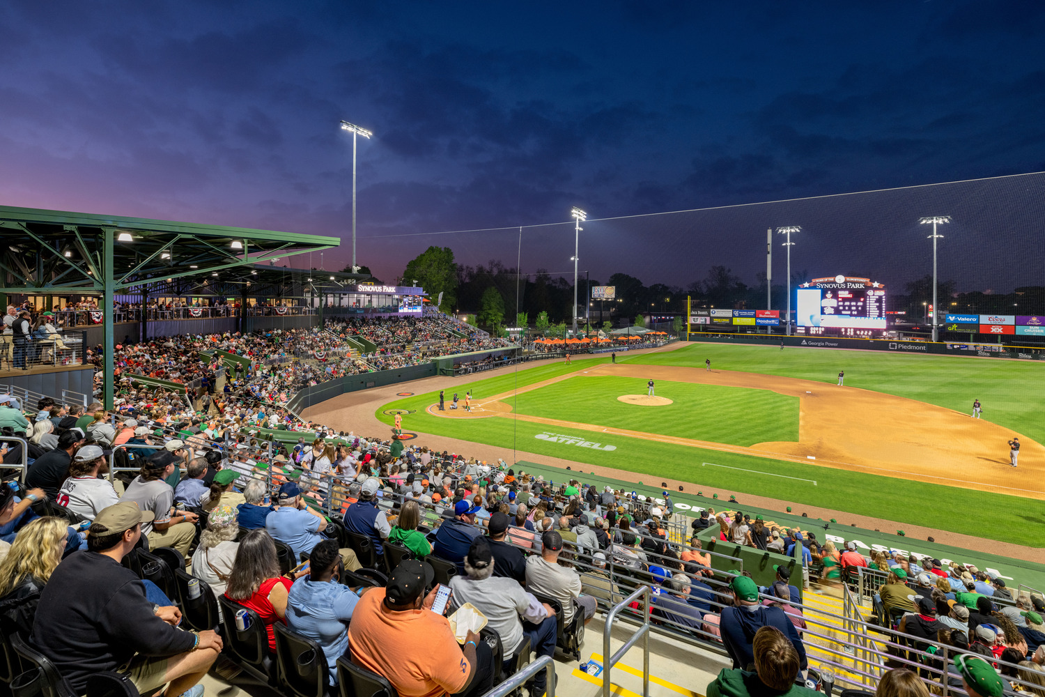 Synovus Park, Home of the Columbus Clingstones (Atlanta Braves AA team) 