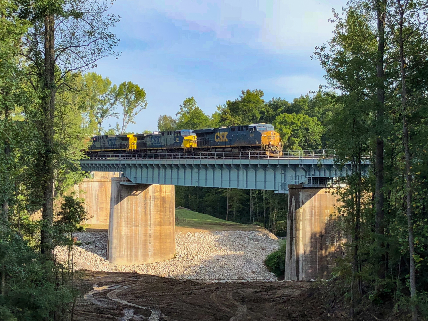 Completed project with train. 
