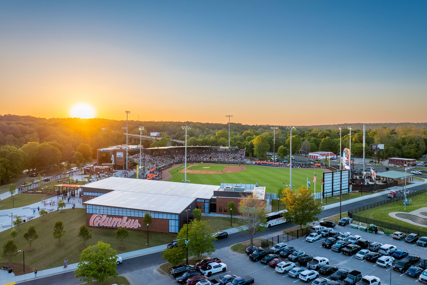 Synovus Park, Home of the Columbus Clingstones (Atlanta Braves AA team) 