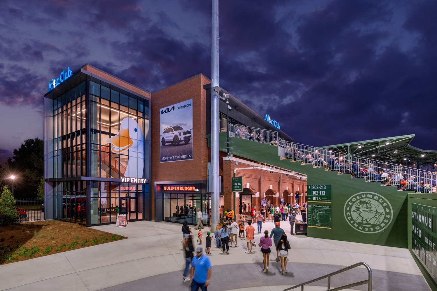 Synovus Park, Home of the Columbus Clingstones (Atlanta Braves AA team) 