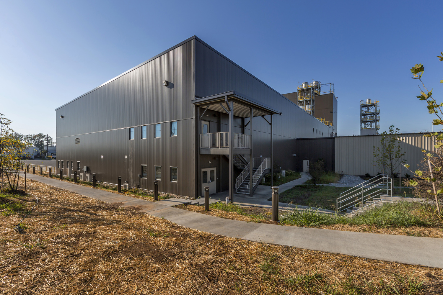 Northwest warehouse entrance - office and breakroom