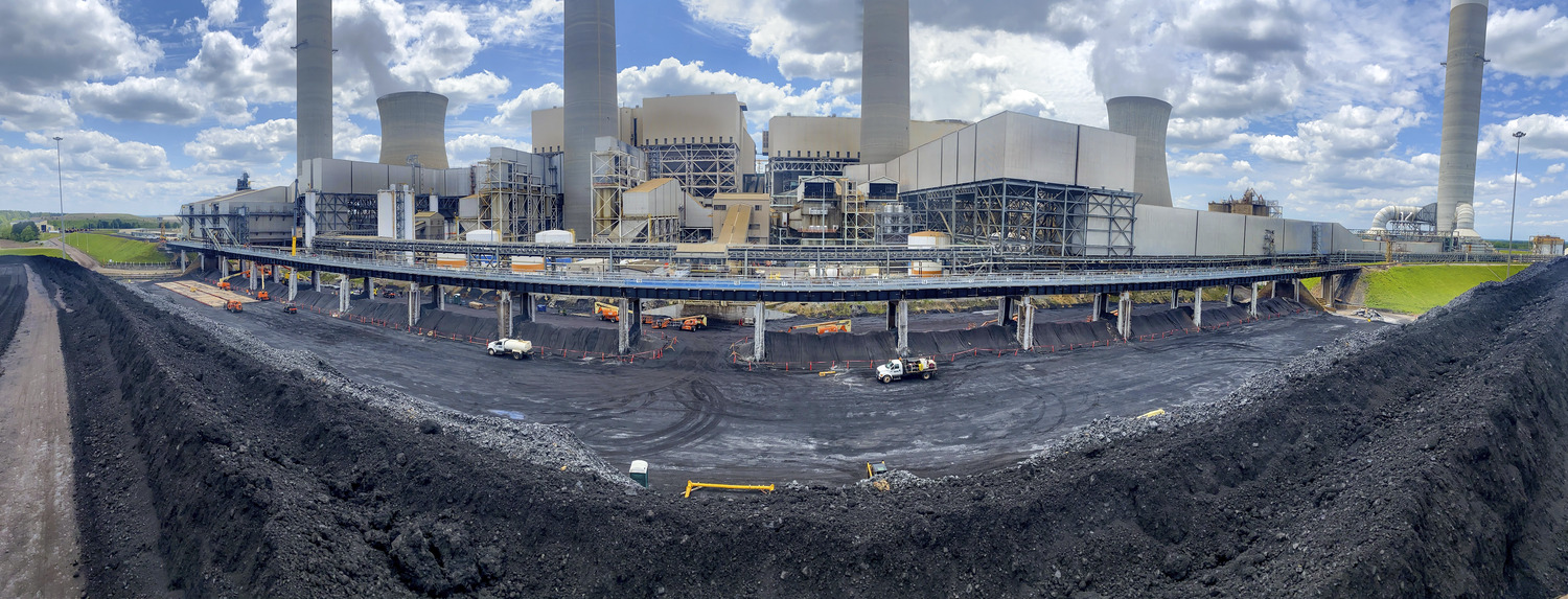Panorama view of all 18 trestles after replacement 