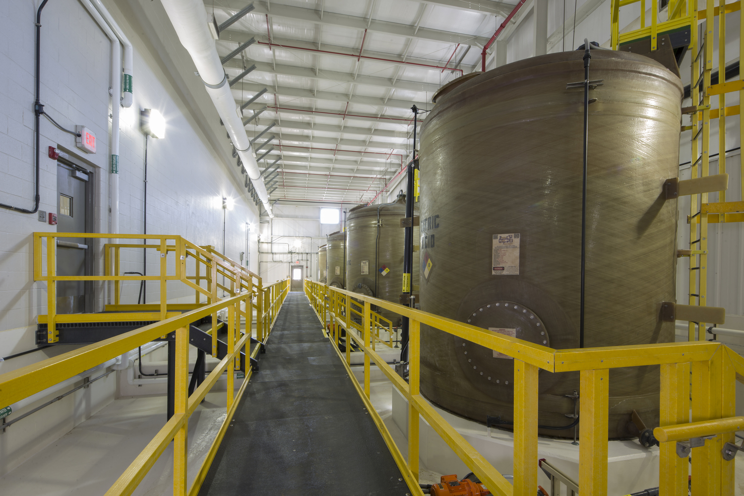 citric acid, FRP tank, PALL