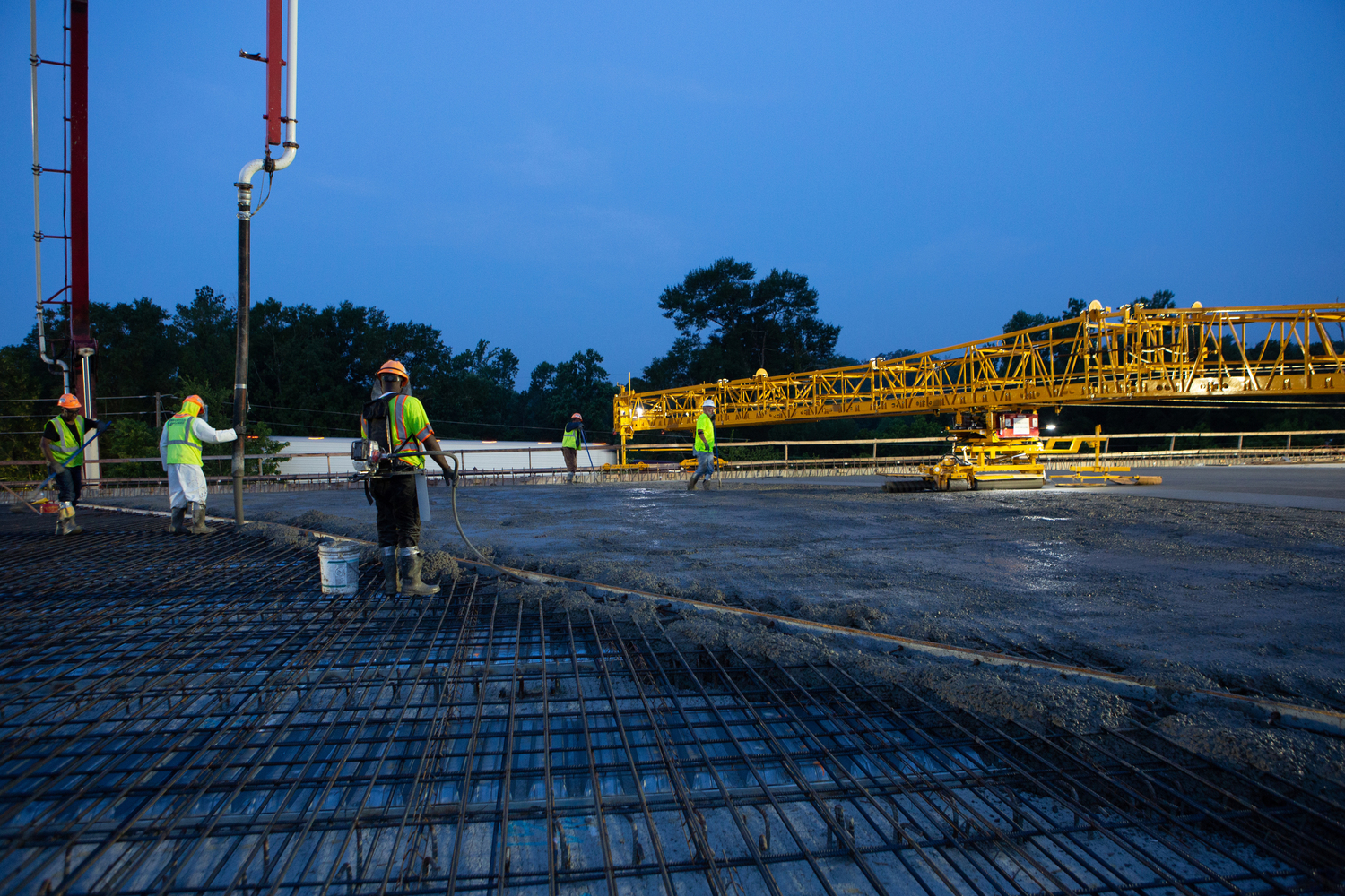 Concrete pour