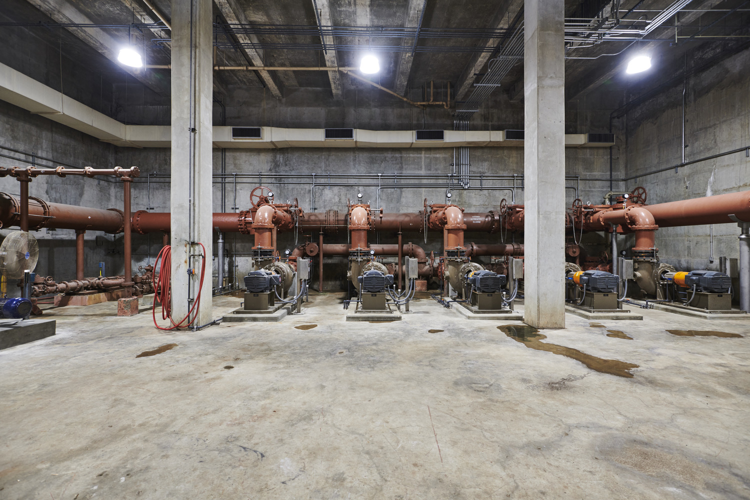 New RAS Pump station pumping equipment and header piping